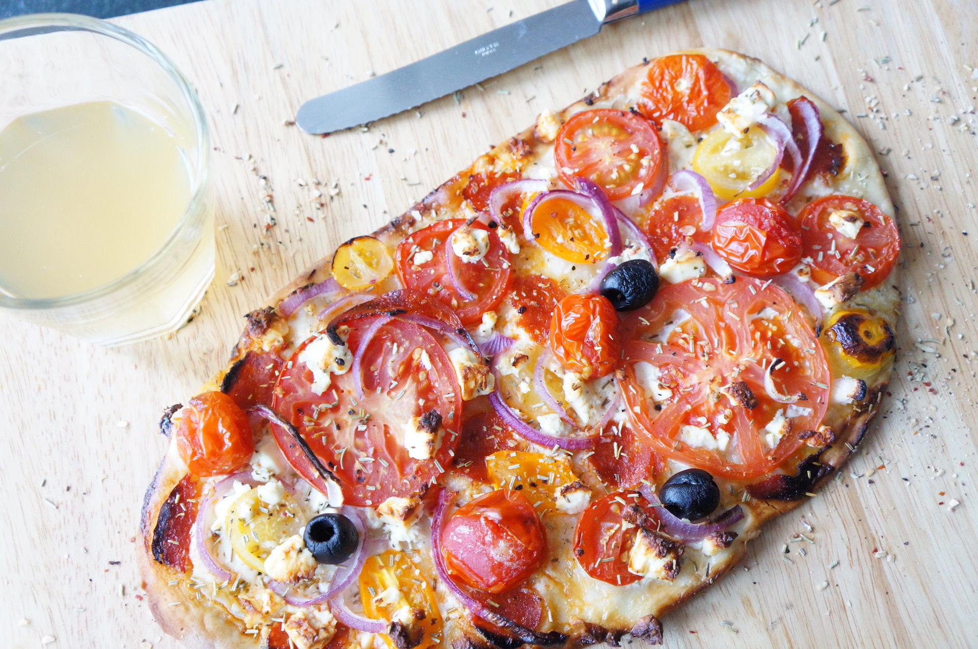 Tomaten Flammkuchen